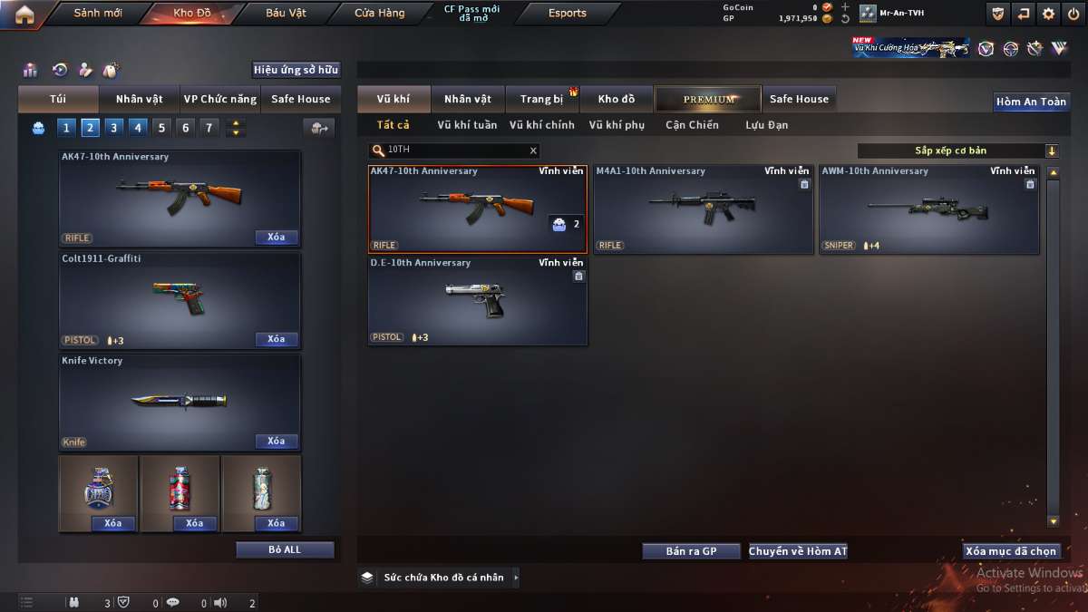 shop acc cf uy tin gia re